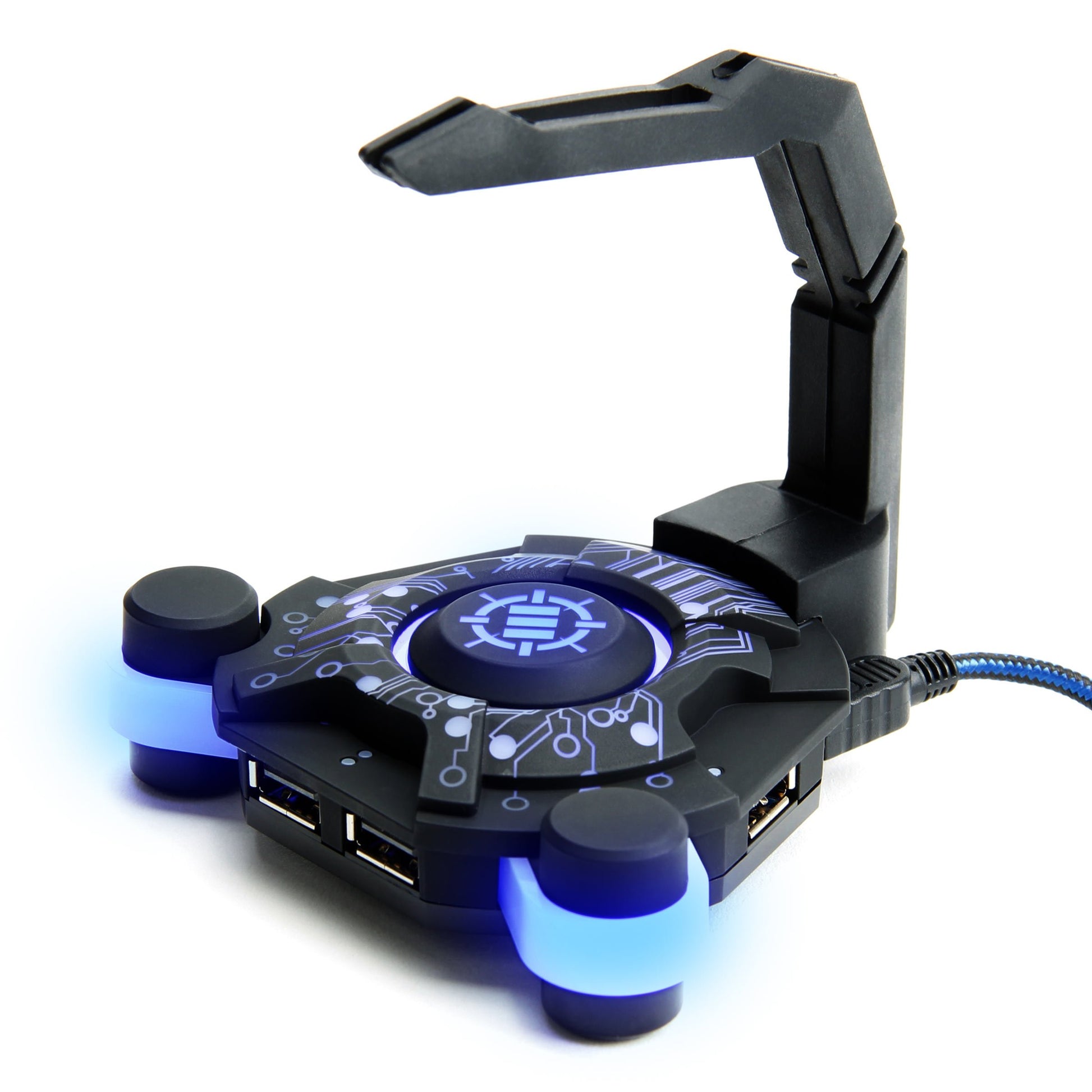 ENHANCE LED Gaming Mouse Bungee with USB Hub