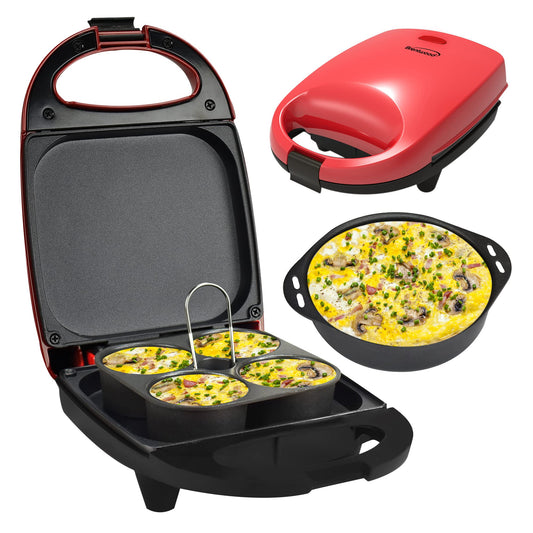 Brentwood TS-256R Mini Egg Bite Maker 530W Red