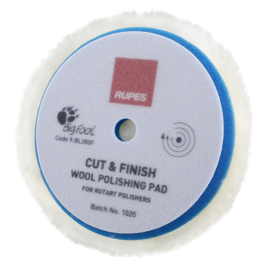 RUPES Cut & Finish Wool Rotary Pad 165mm