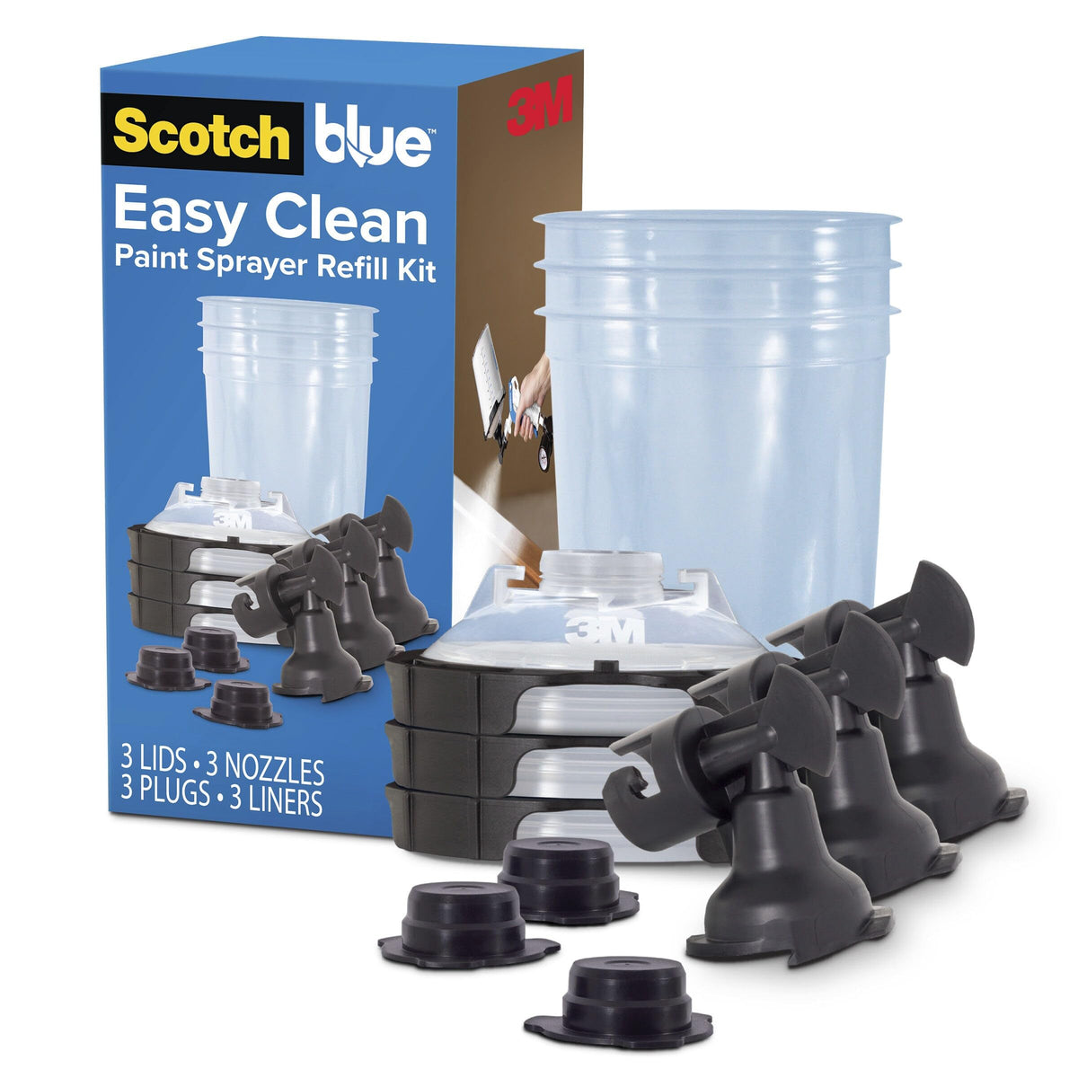 3M ScotchBlue Easy Clean Paint Sprayer Refill Kit
