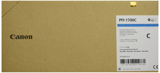 Canon PFI-1700 Cyan Ink Cartridge 700ml