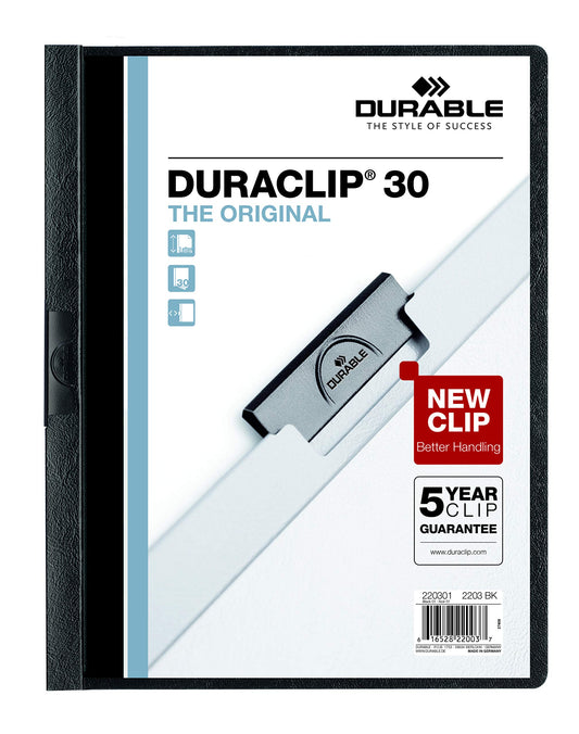 Durable DURACLIP Report Cover Letter Size 25-Pack