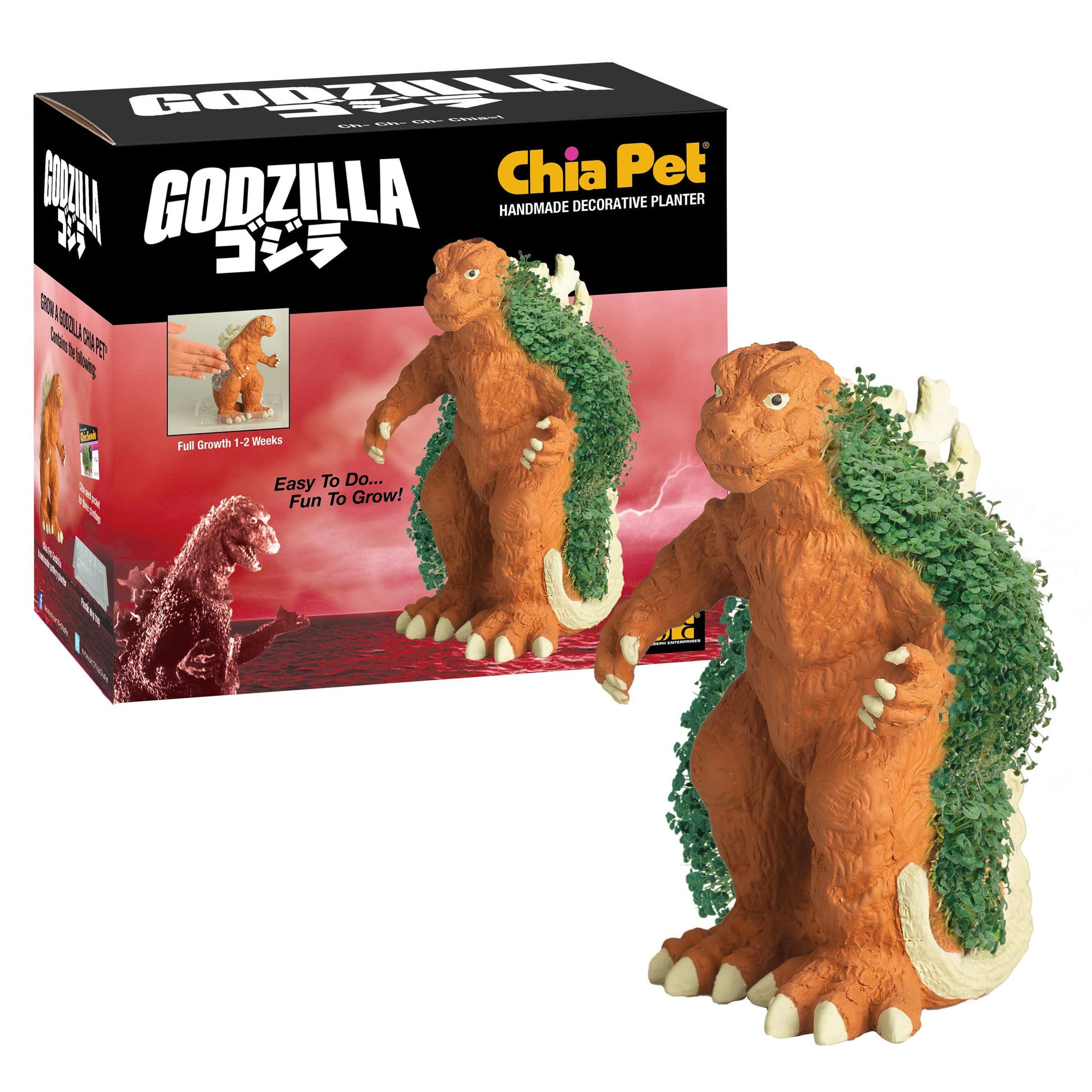 Chia Pet Godzilla Decorative Planter