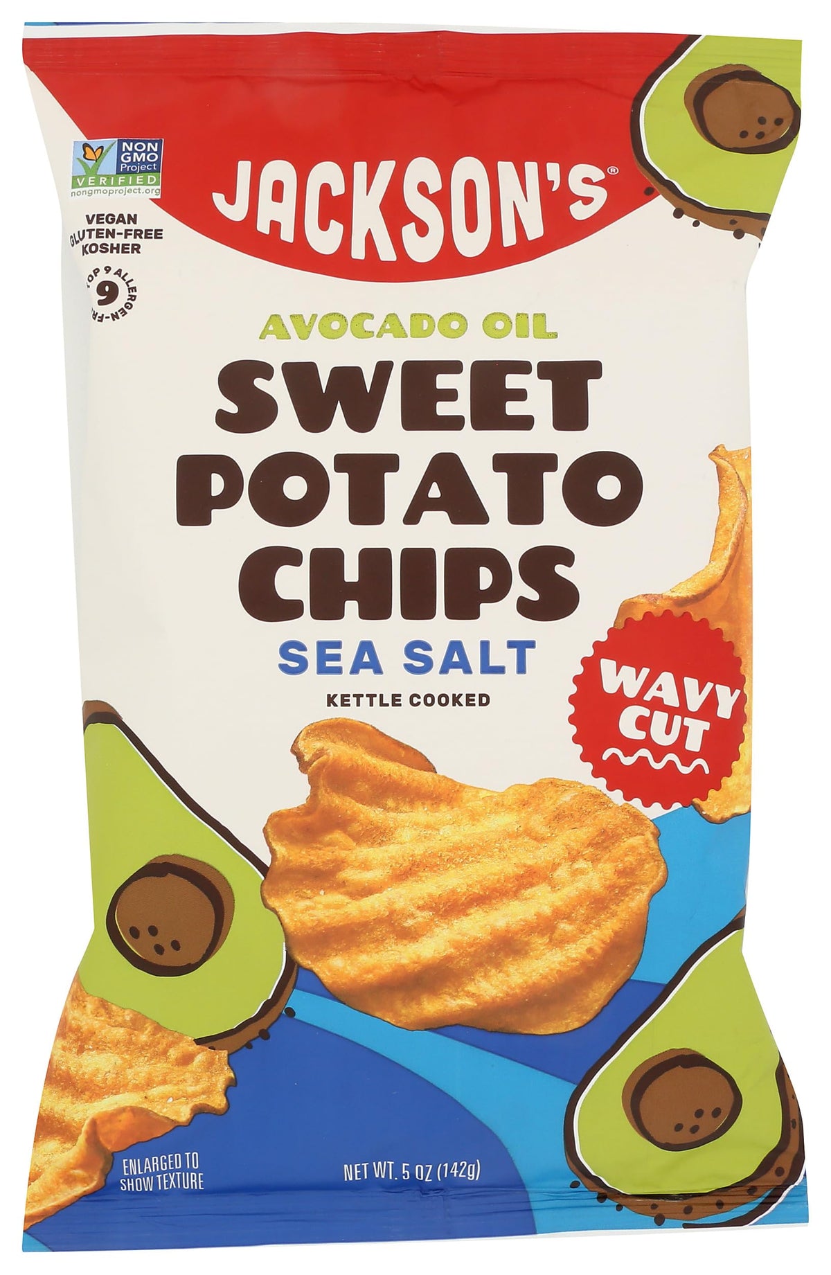 Jackson's Sea Salt Avocado Oil Sweet Potato Chips 5oz