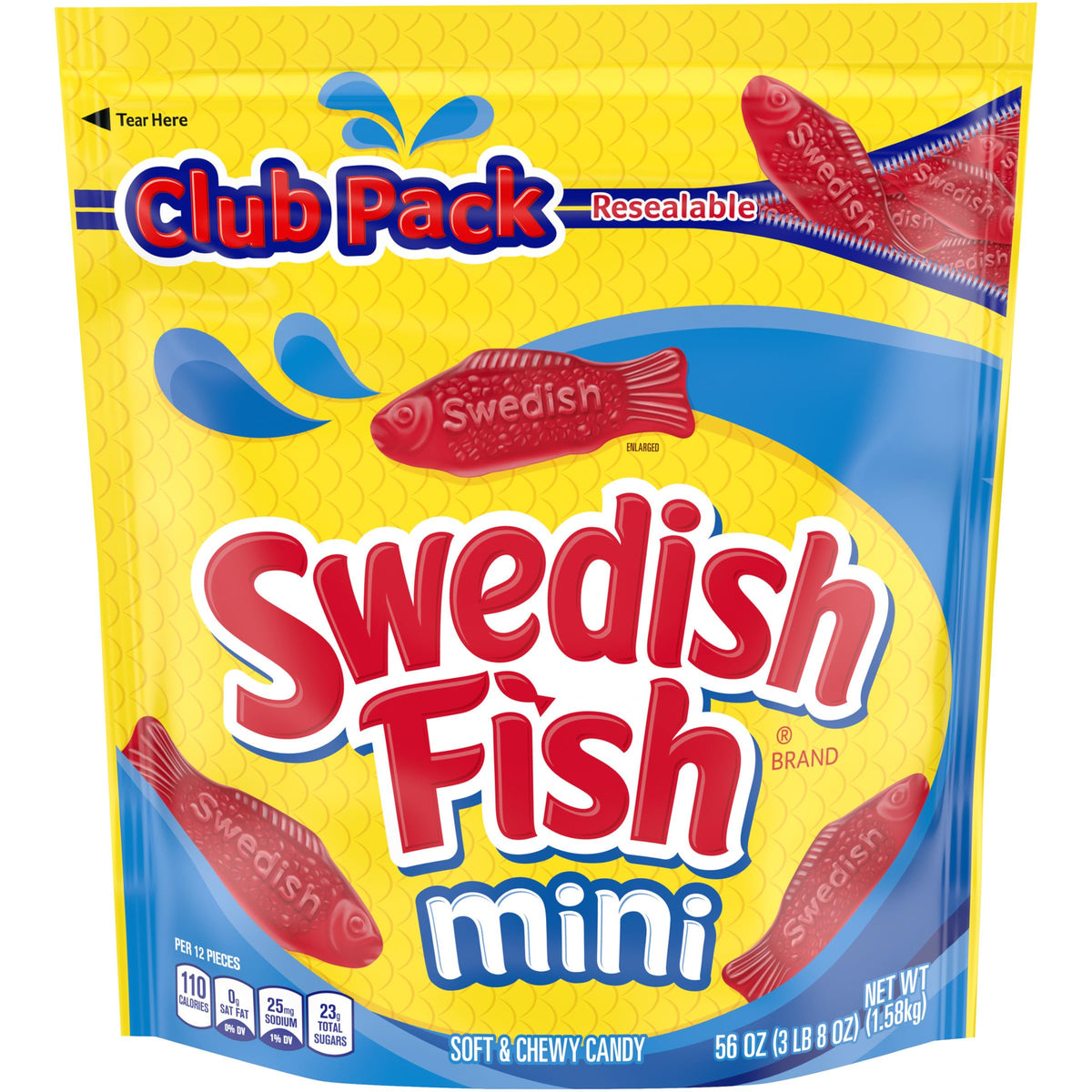 Swedish Fish Soft & Chewy Candy, 3.5 lb Bulk Bag