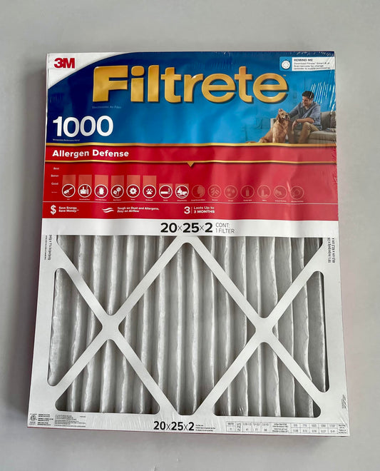 3M Filtrete AIR 1000 MPR 20x25x2IN NADP03-2IN-4