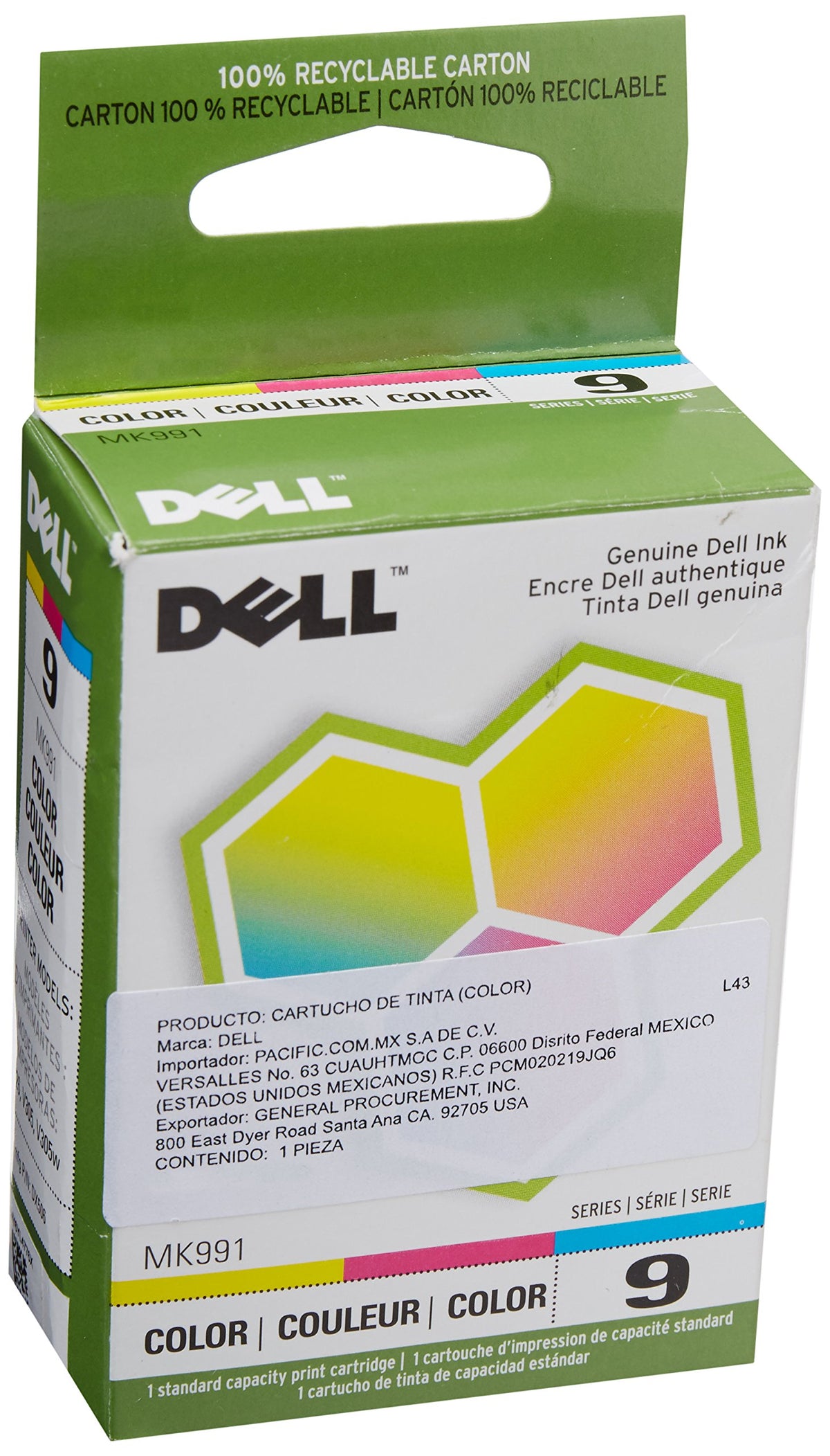 Dell Series 9 Color High Capacity Ink MK993
