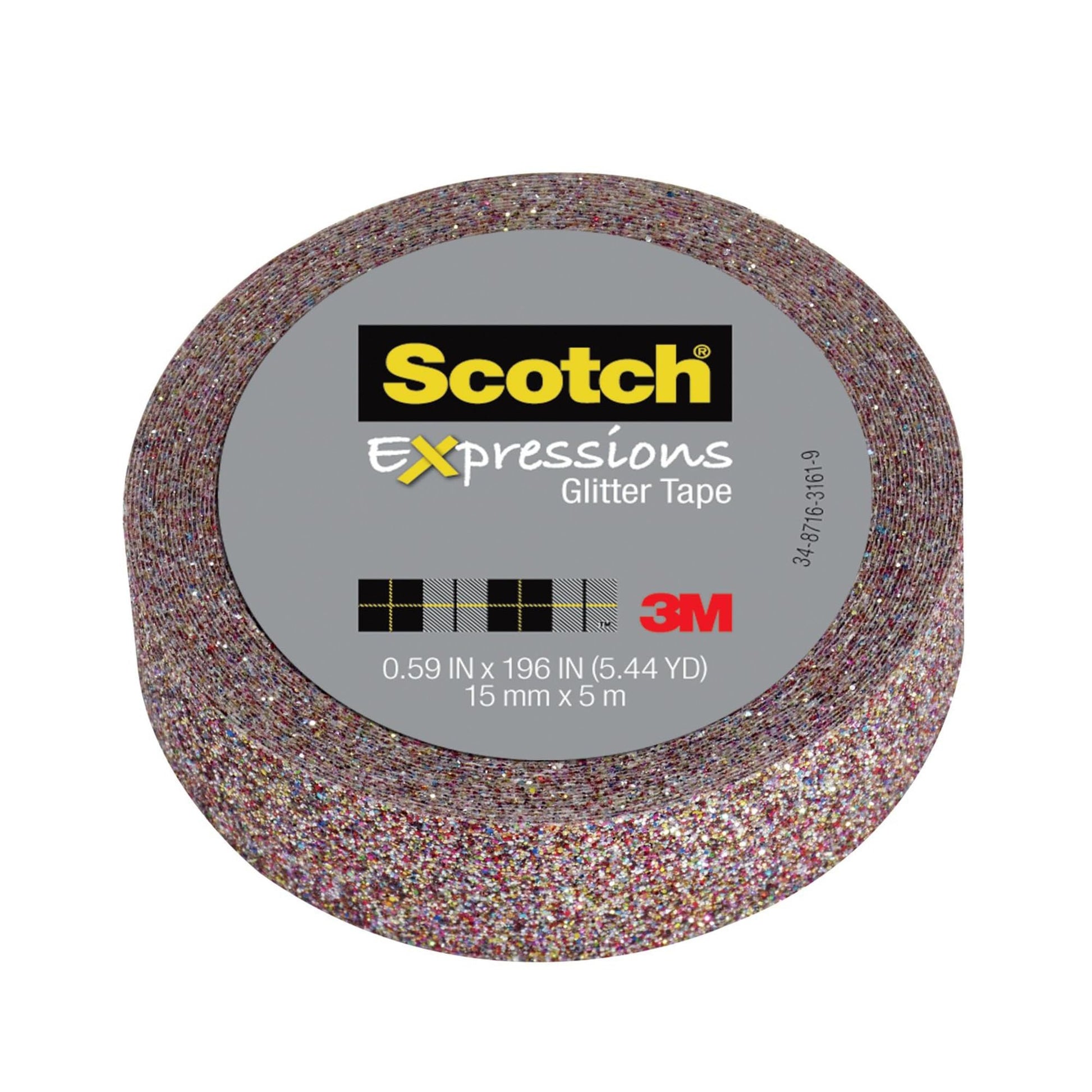 Scotch Washi Tape Glitter Multi 0.59in
