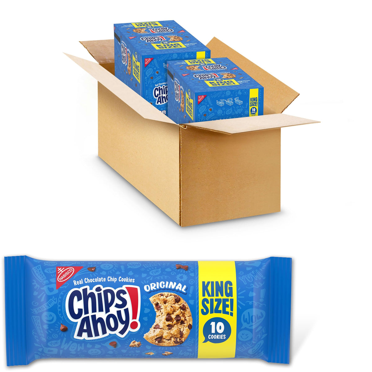 CHIPS AHOY! Original Chocolate Chip Cookies 16 King Packs