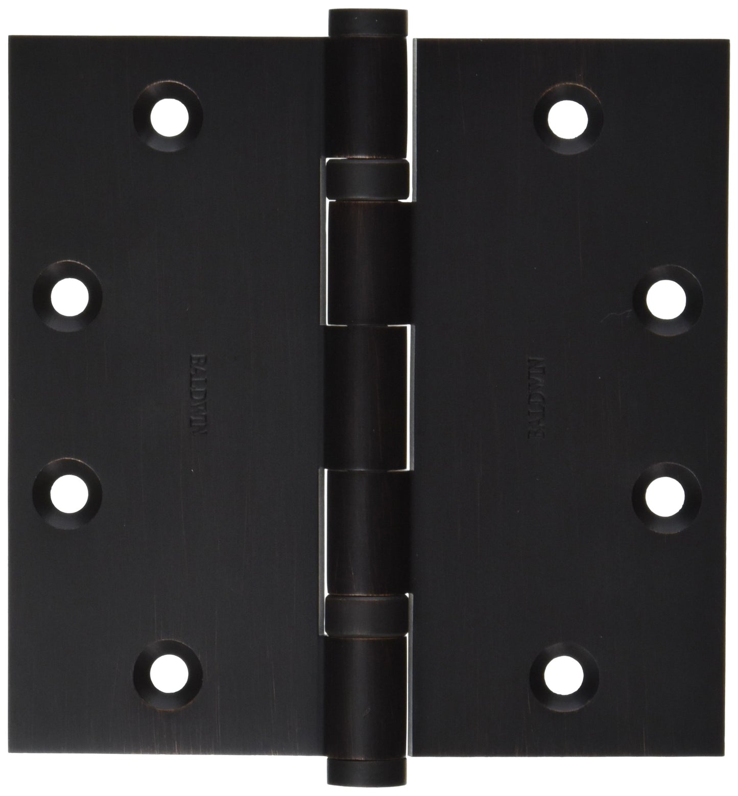 Baldwin Square Ball Bearing Mortise Hinge, Aged Bronze