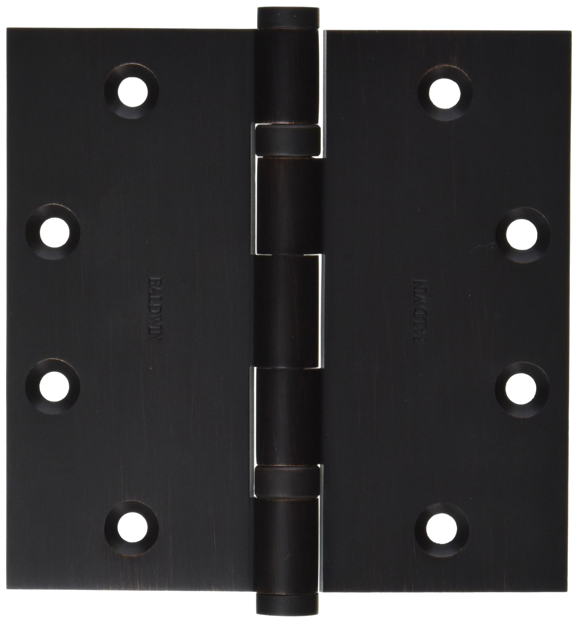 Baldwin Square Ball Bearing Mortise Hinge, Aged Bronze