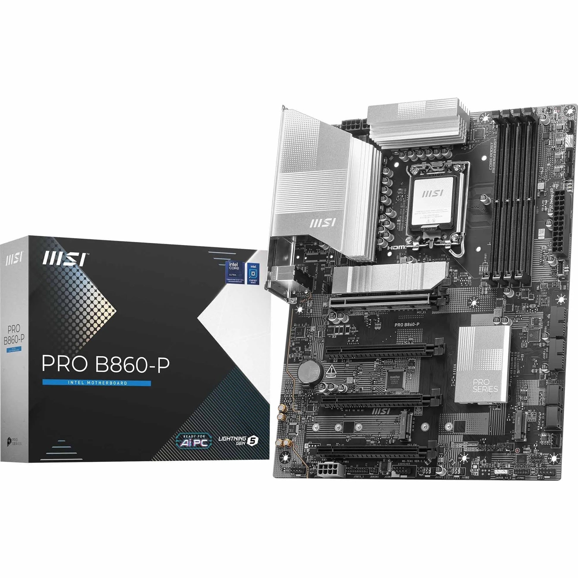 MSI PRO B860-P ATX Motherboard, LGA 1851