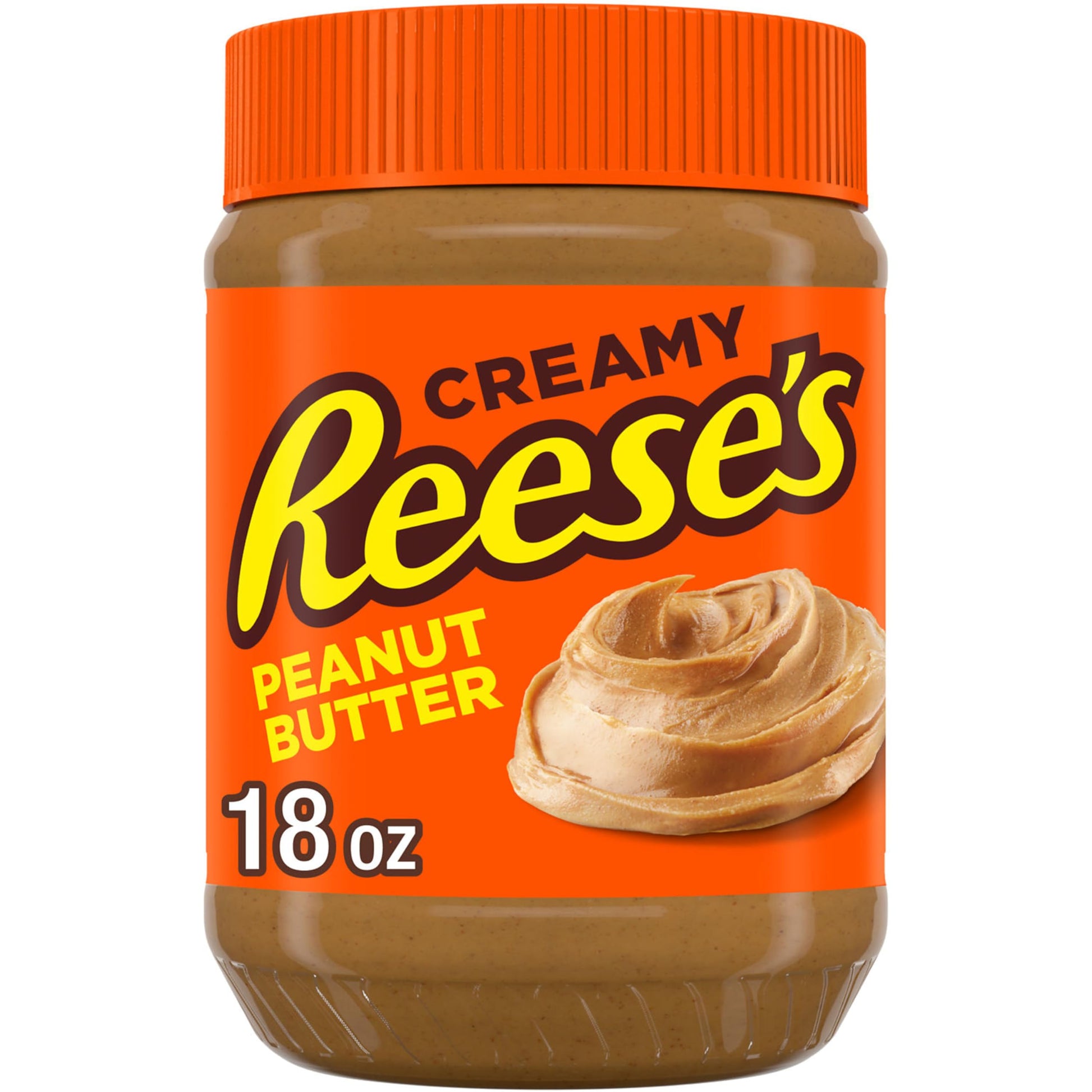 REESE'S Creamy Peanut Butter Jar, 18 oz., 12 ct.