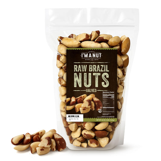 Raw Broken Brazil Nuts, 3 lb, Wild Harvested, Non-GMO, Kosher