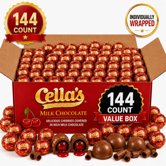 Cella Chocolate Covered Cherries 144 Count 4.5 LB