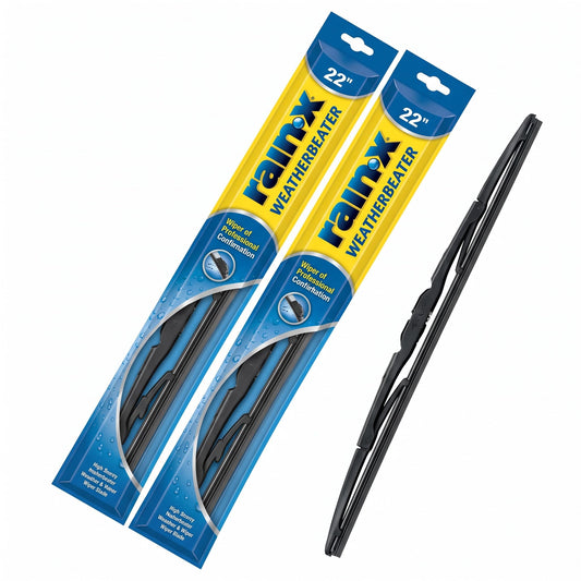 Rain-X RX30222 WeatherBeater All-Season OEM Quality Conventional Windshield Wiper Blade - 22" (Pack of 2)