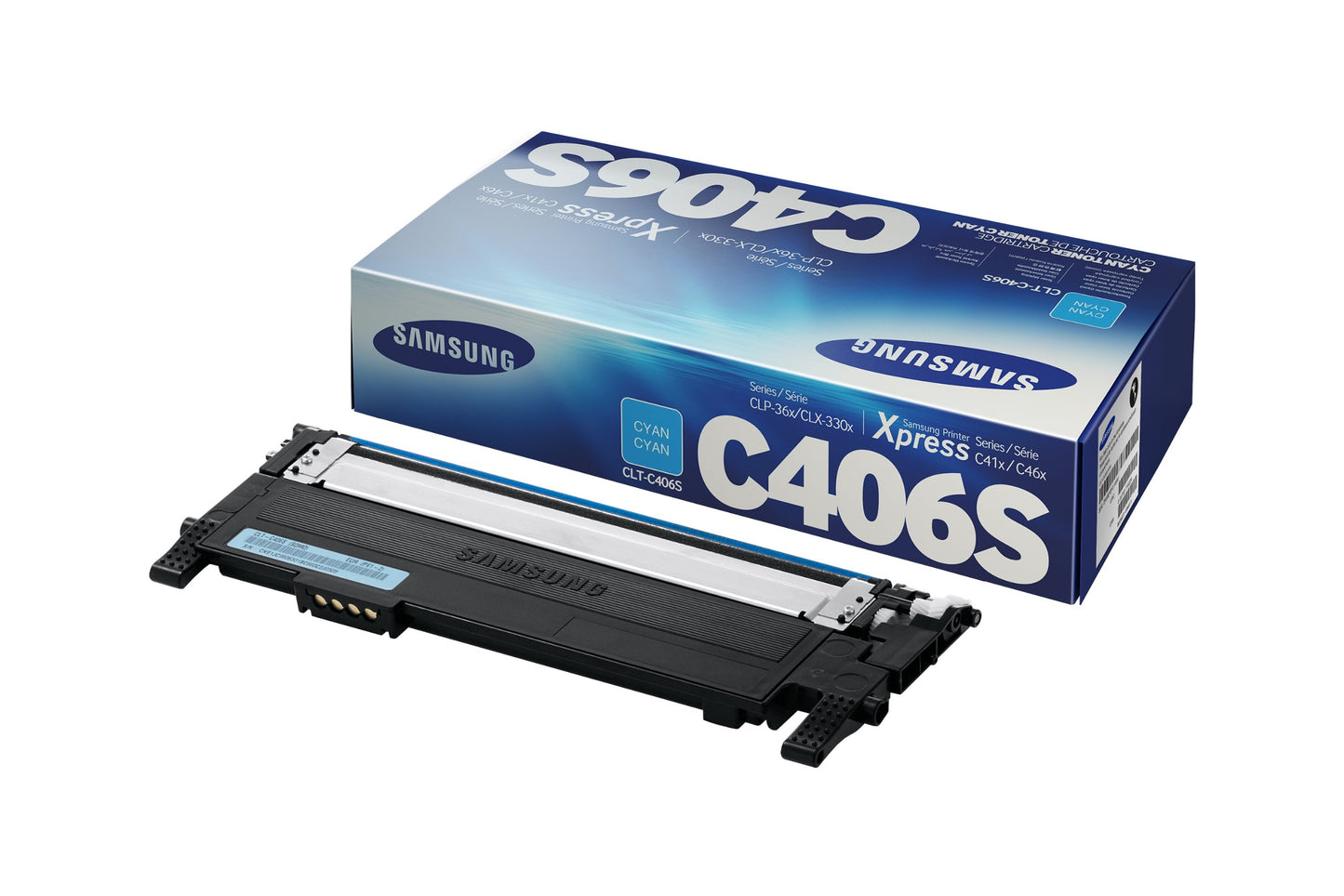 Samsung ST984A CLT-C406S Toner Cartridge, Cyan, Pack of 1