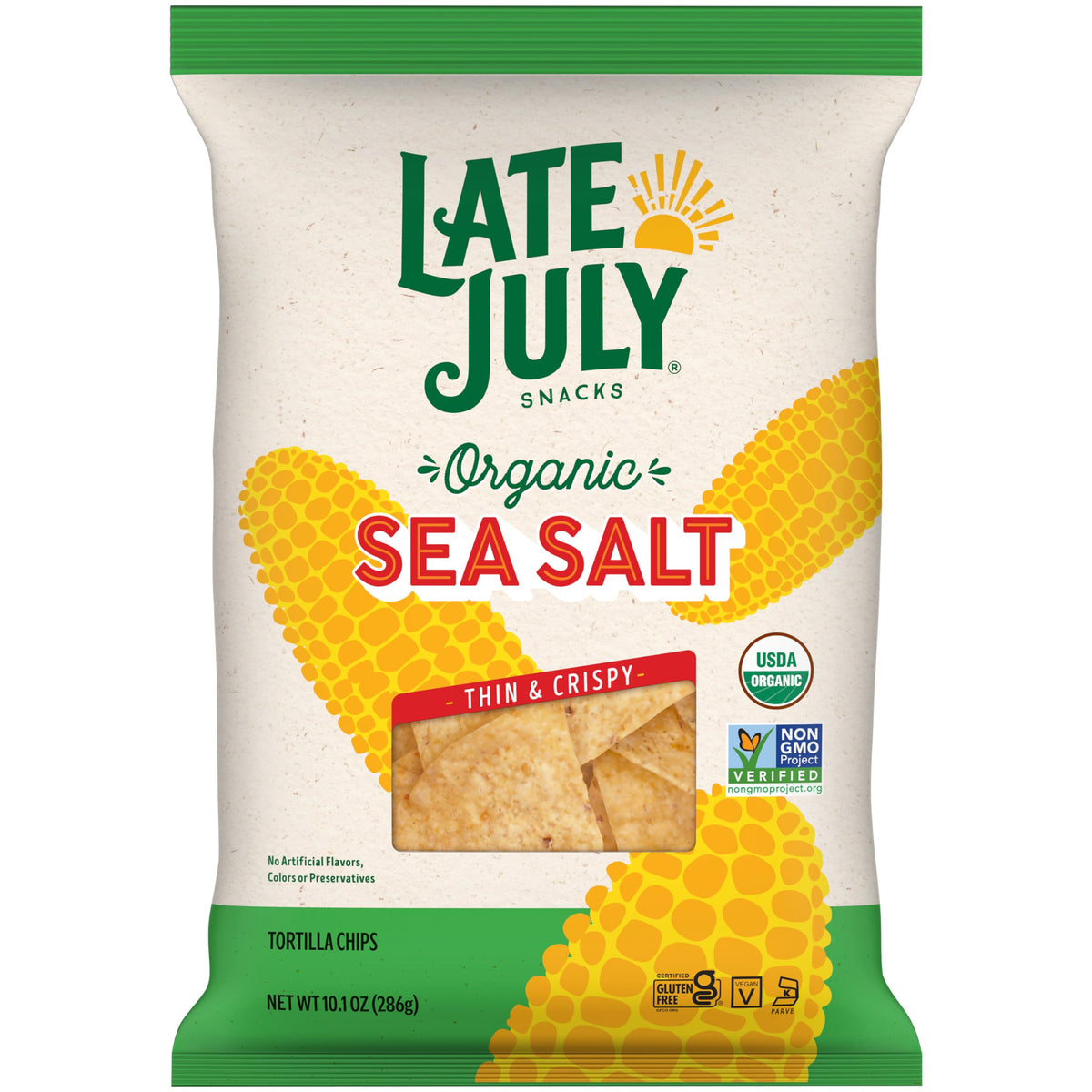 Late July Restaurant Style Sea Salt Tortilla Chips 10.1 Oz