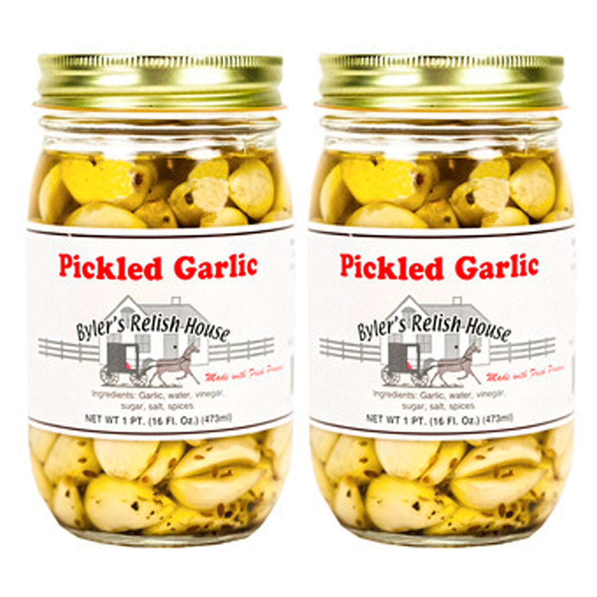 Byler's Pickled Garlic 16oz - 2 Pack