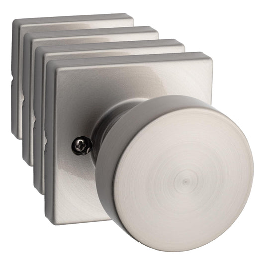 Kwikset Pismo Dummy Door Knob Satin Nickel