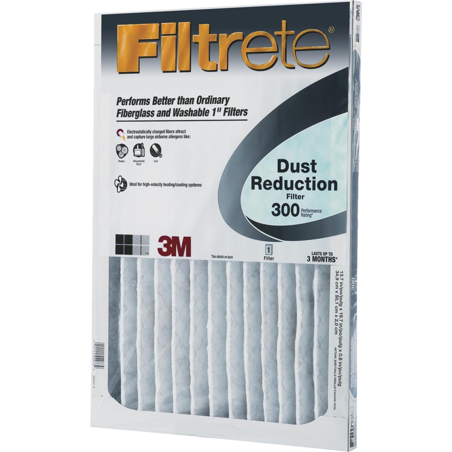 3M AIR FLTR 20X20X1 300MPR