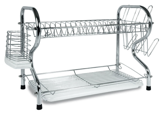 Better Chef 16-Inch 2-Tier Chrome Dishrack