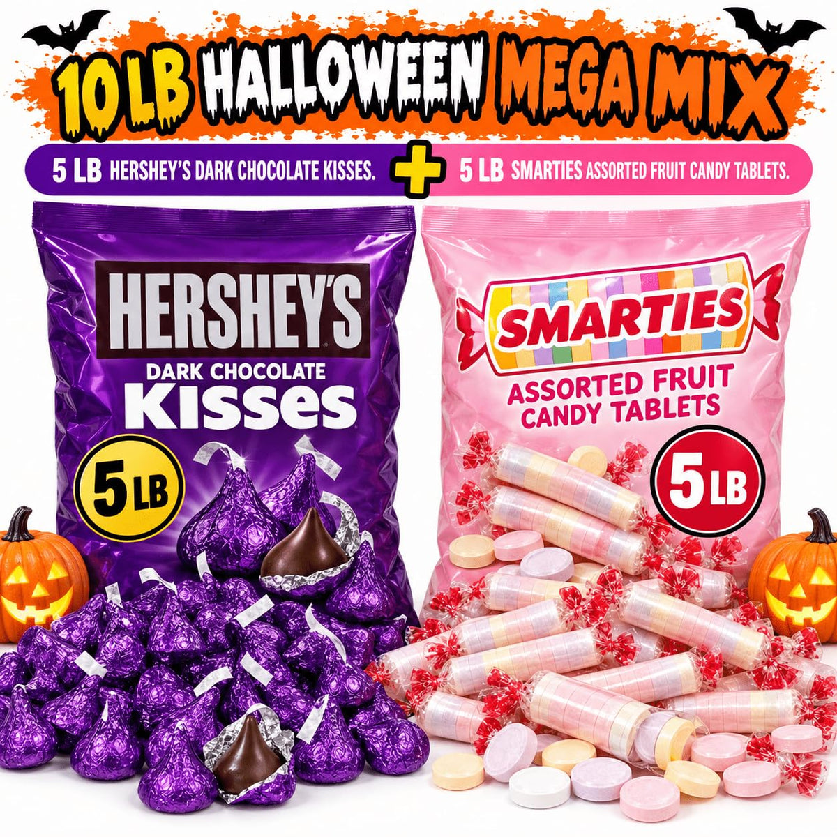 Hershey Dark Chocolate Kisses 5lb Bulk Box