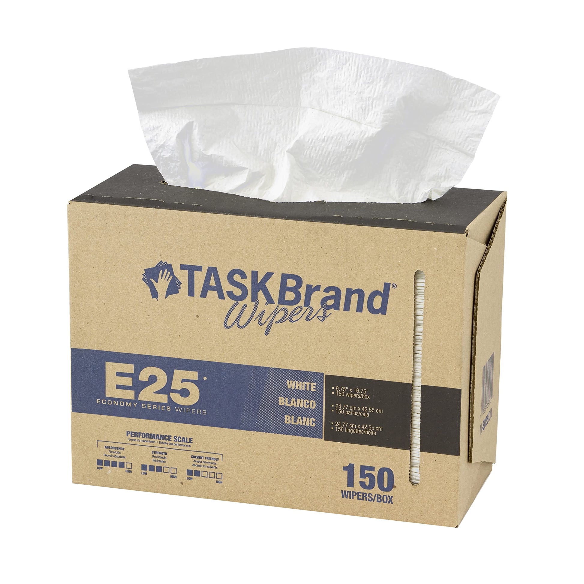 Hospeco TaskBrand E25 Economy Wipers 9.75x16.75 6/150