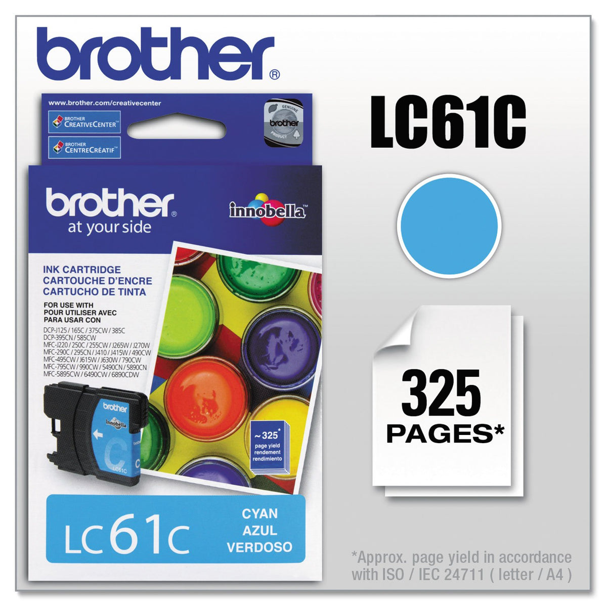 Brother lc61c Cyan Ink Cartridge for mfc-6490cw