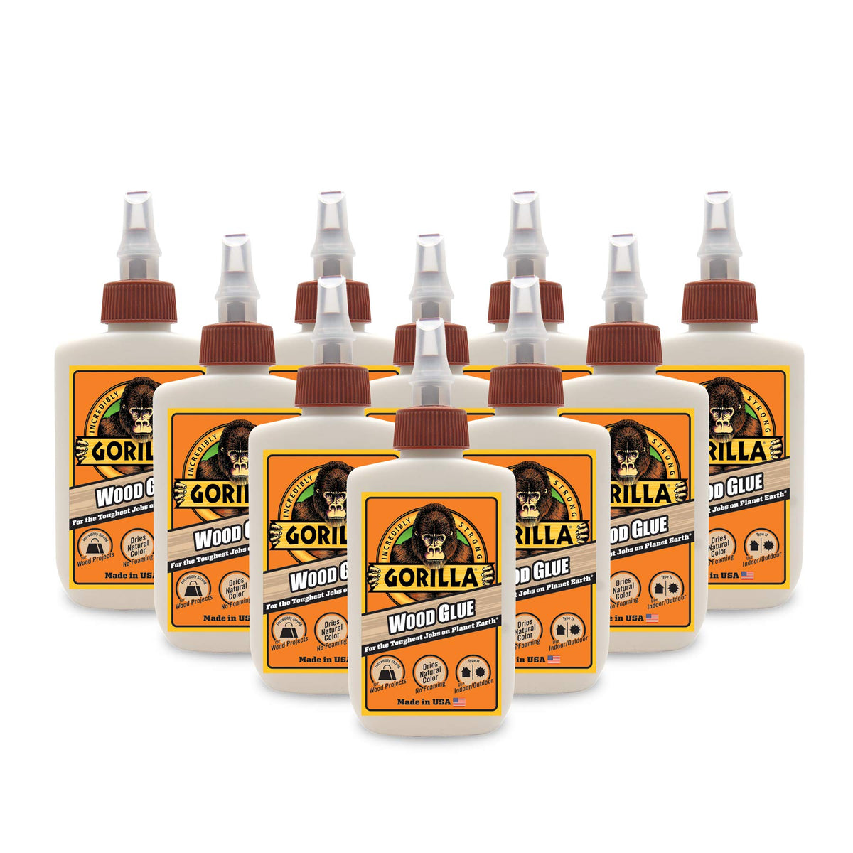 Gorilla Wood Glue 4 oz (Pack of 10)