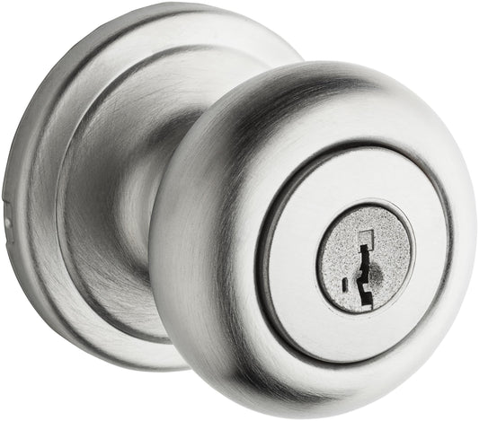 Kwikset Hancock 750H-S Keyed Entry Knobset, Satin Chrome