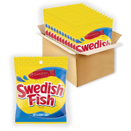 Swedish Fish Flavor Candy, Pack of 12