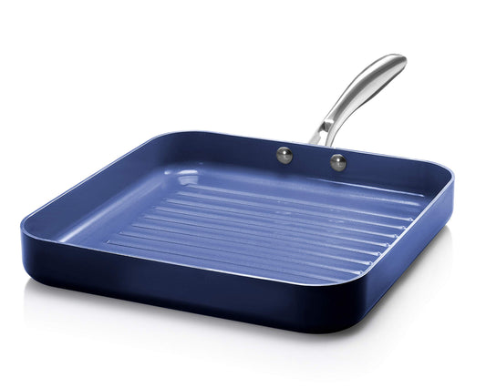 Granitestone Blue Nonstick 10.5" Grilling Pan