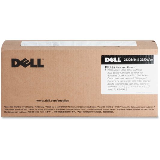 Dell Toner Standard Yield Black 2000 PG, 593-10337, 0PK492 (Black 2000 PG 2330d/2330dn/2350d/2350dn)