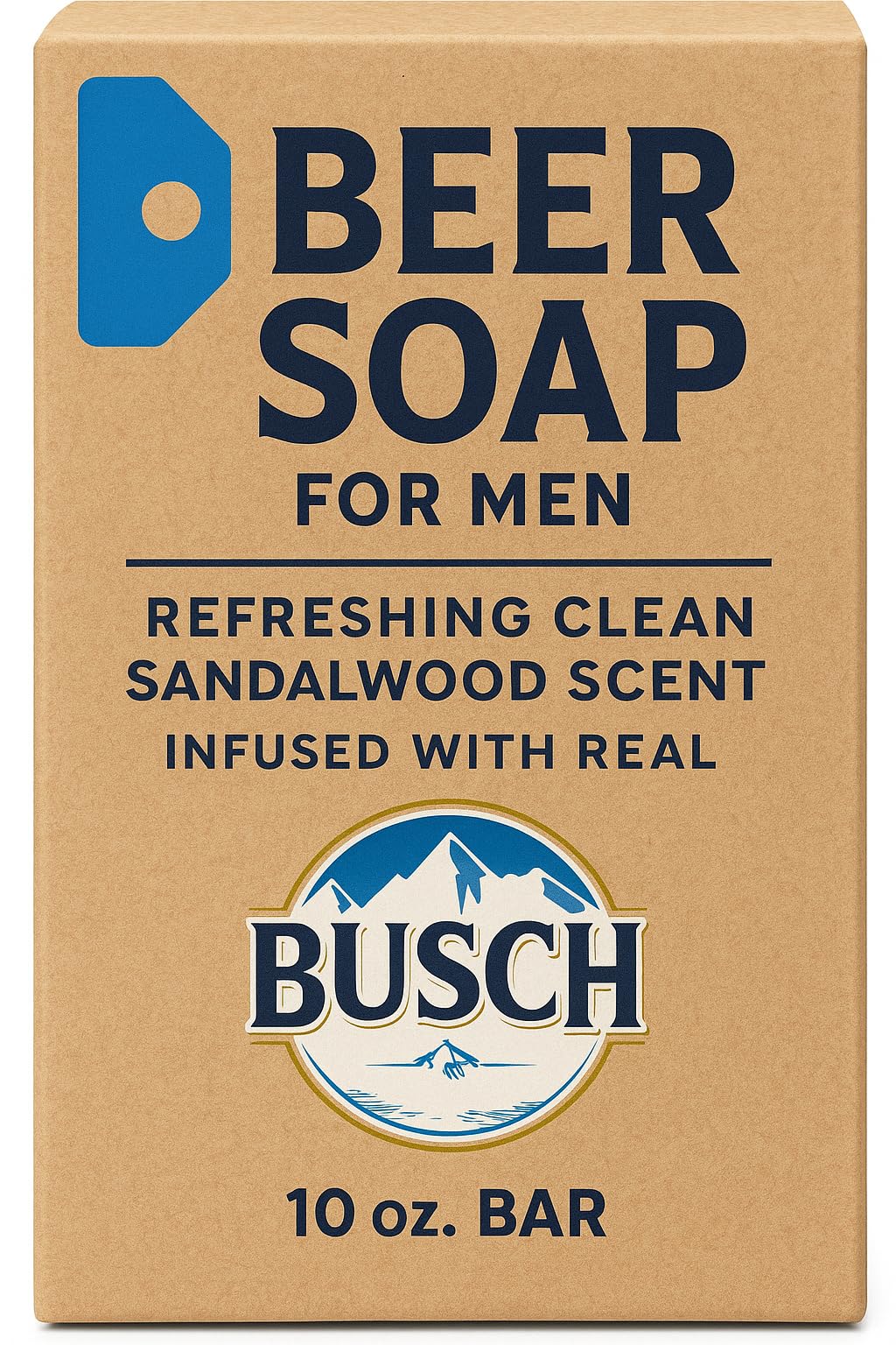Duke Cannon Busch Beer Soap For Men, Refreshing Clean Sandalwood Scent, Infused with Real Busch Beer, 10 oz. Bar (2-3x Larger)