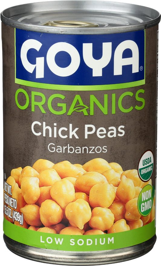 Goya Foods Organic Chick Peas, 15.5 Ounce