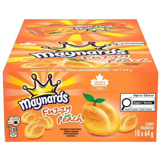 Maynards Fuzzy Peach Candy, 18