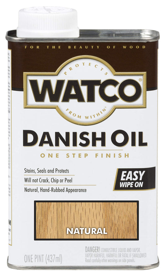 WATCO Danish Oil Wood Finish Pint Natural