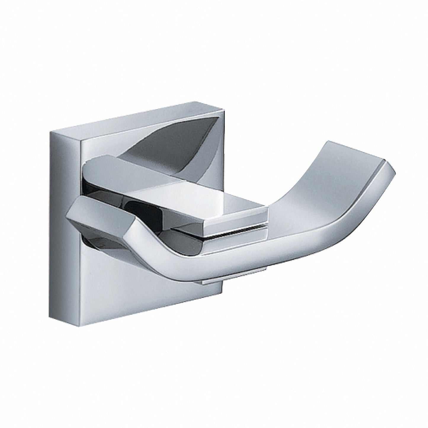 Kraus Aura Double Hook Chrome Bathroom Accessories