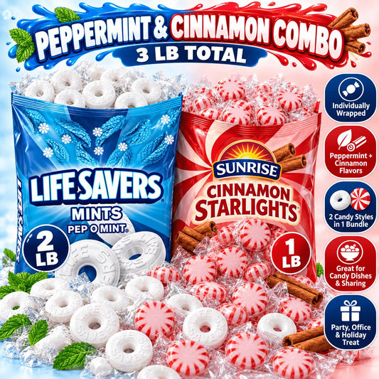 Sunrise Peppermint & Cinnamon Hard Candy Combo 44.93oz