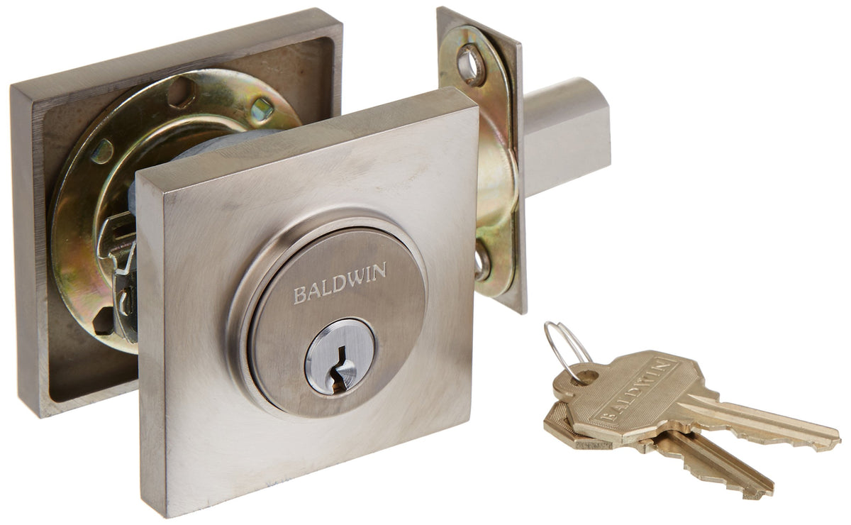 Baldwin 8220 Santa Monica Deadbolt, Satin Nickel