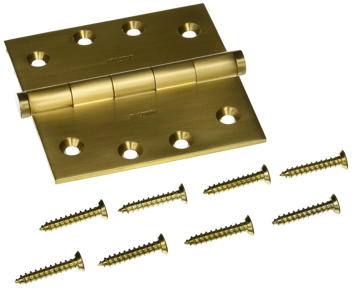 Baldwin 1040033I Square Mortise Hinge Vintage Brass