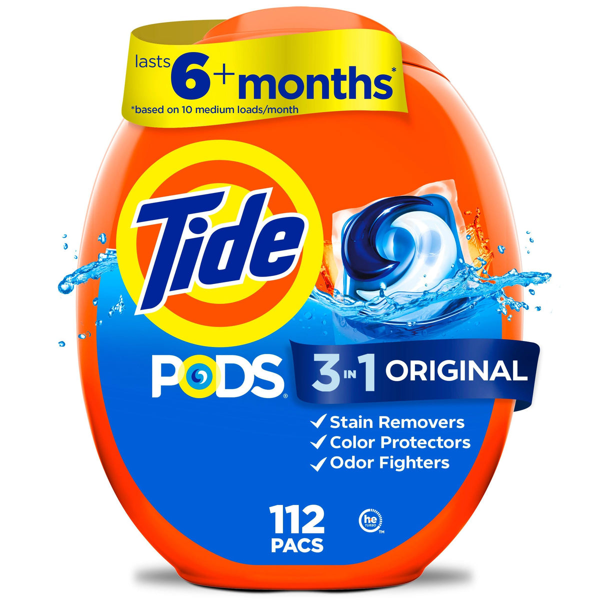 Tide PODS 3-in-1 Laundry Detergent 112 Count