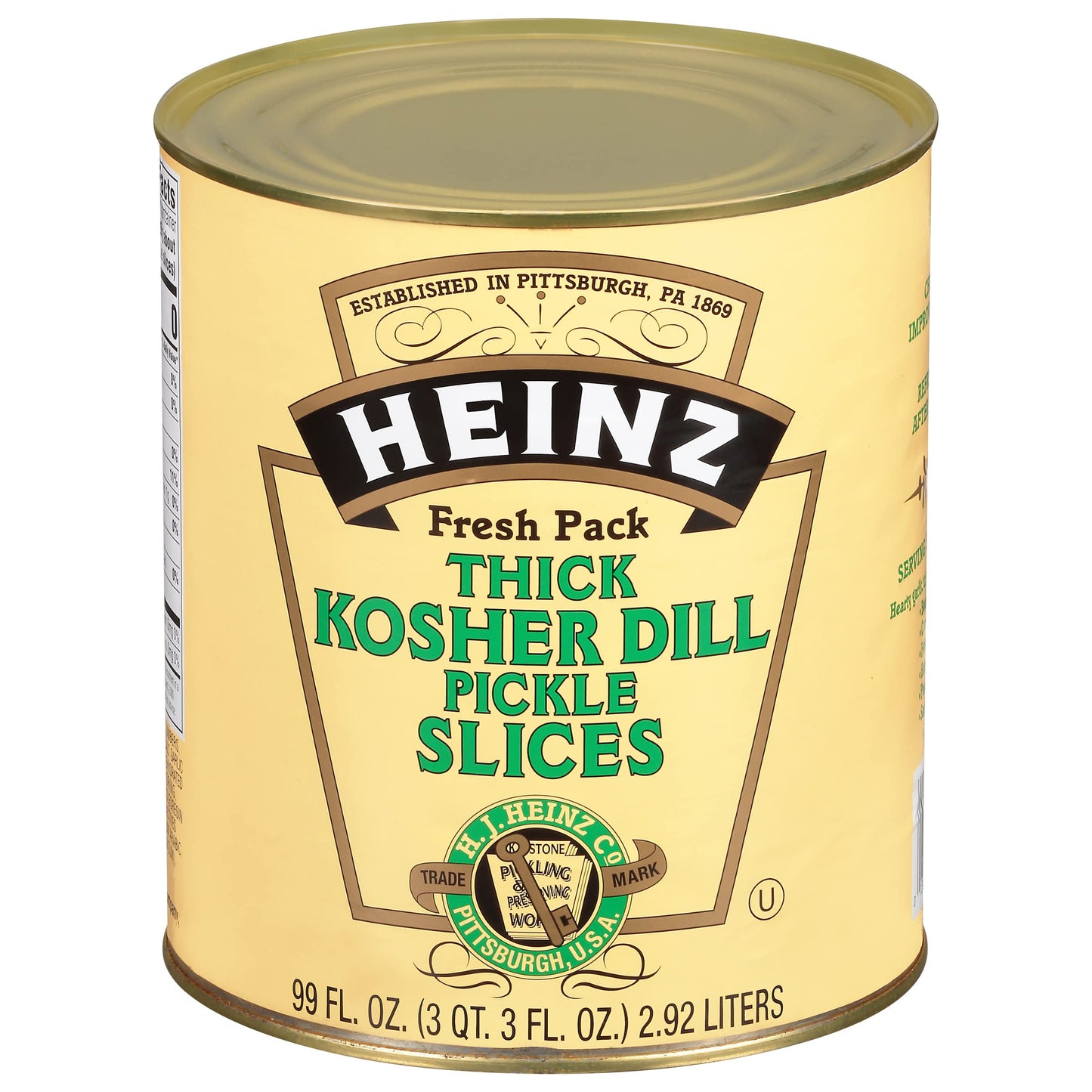 KRAFT Heinz Kosher Dill Pickle Slices #10 Can 6.2lb