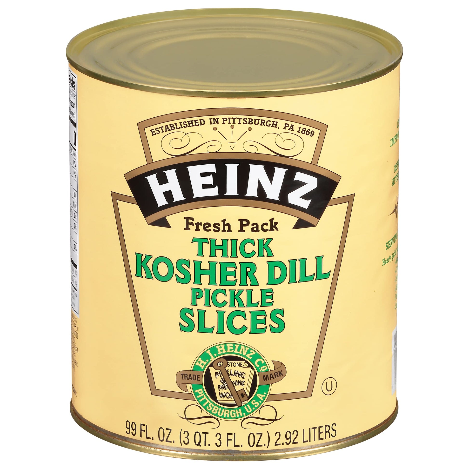 KRAFT Heinz Kosher Dill Pickle Slices #10 Can 6.2lb