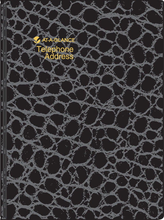 AT-A-GLANCE Medium Designer Telephone/Address Book (80402)
