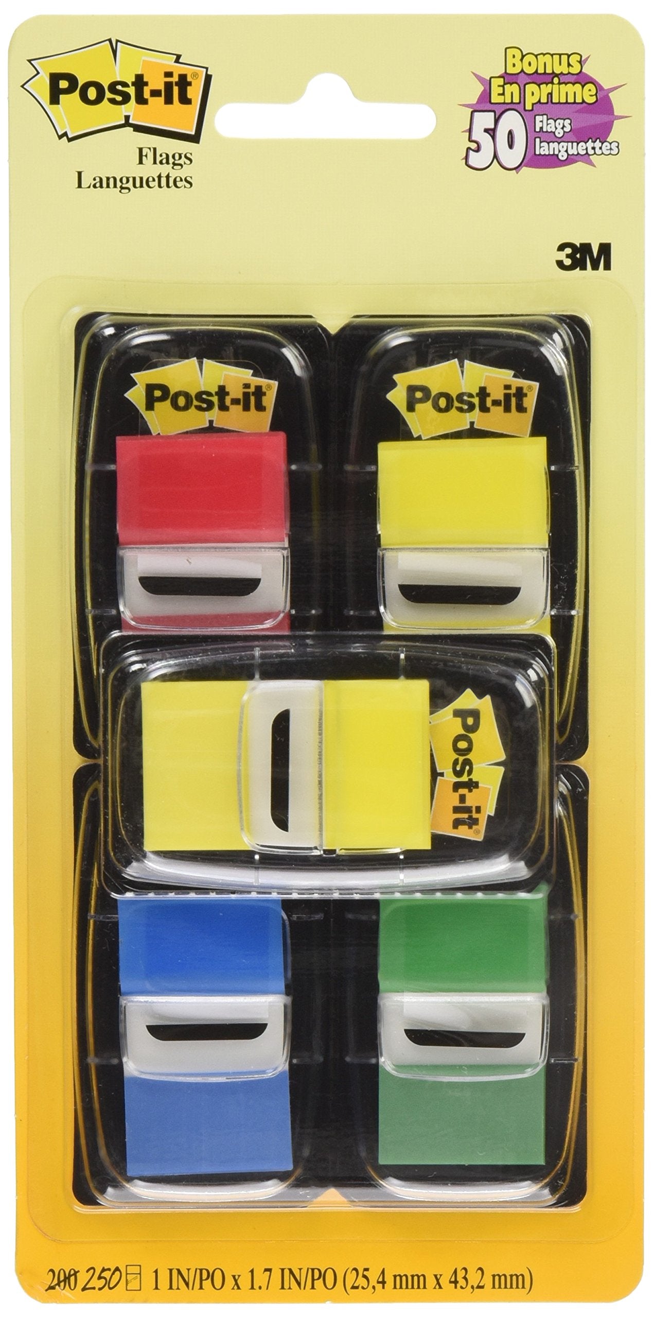 Post-it Flags 1" x 1.7" 250ct 5-Pack