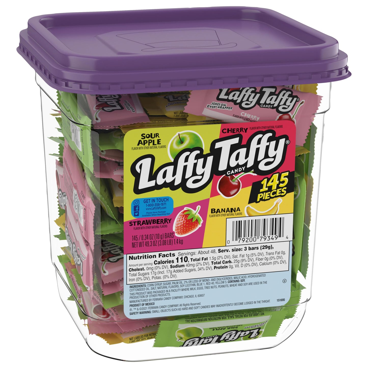 Laffy Taffy Assorted Fruit Candy 145 Pieces