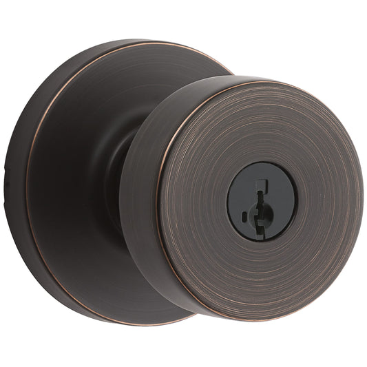 Kwikset Pismo Round Keyed Entry Knob, 97402-851