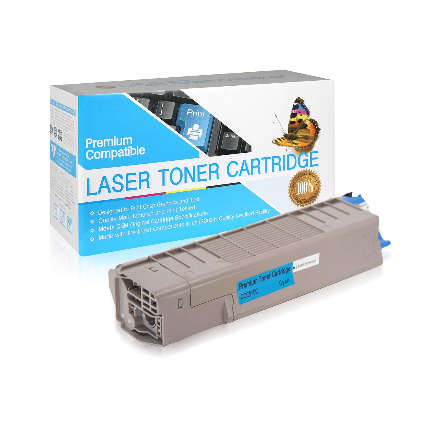 SuppliesOutlet Toner Cartridge for Okidata C610 Cyan 44315303 1 Pack
